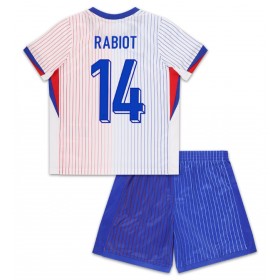 Frankreich Adrien Rabiot #14 Auswärtstrikot EM 2024 Kurzarm (+ kurze hosen)